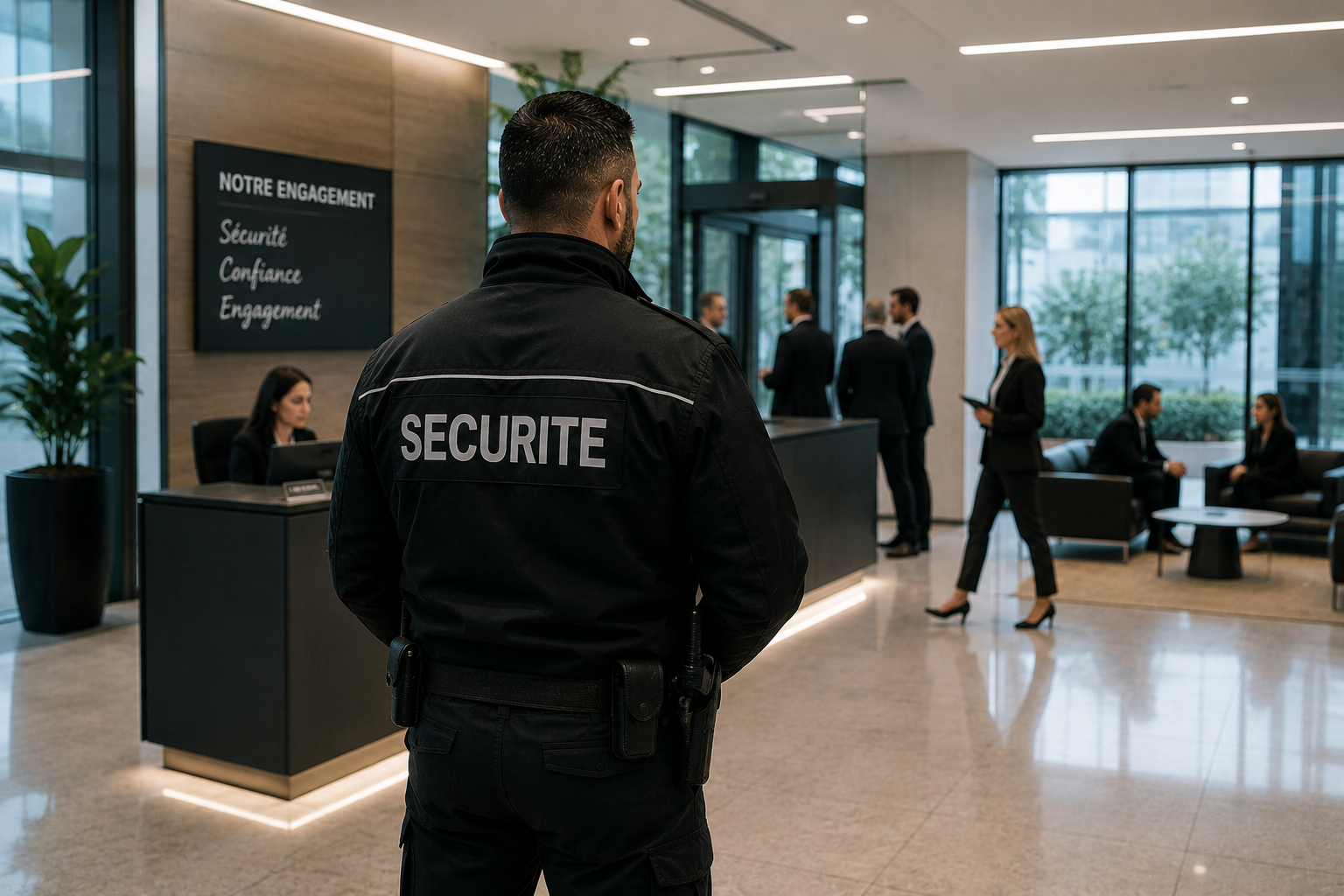 Sécurité d'entreprise — accueil et contrôle d'accès